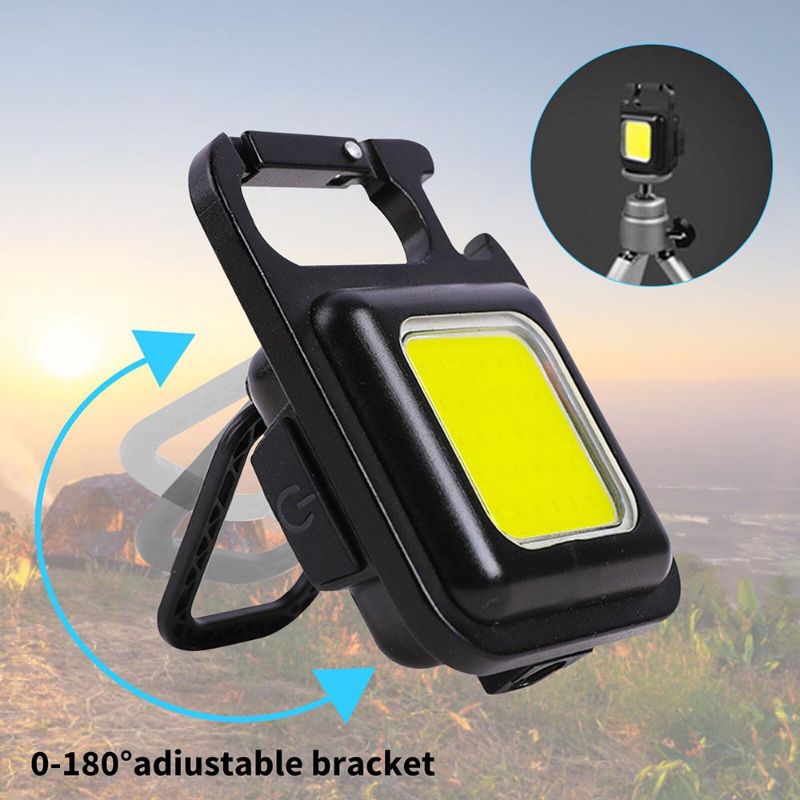 Lampu Senter LED Mini Portable Gantungan Kunci