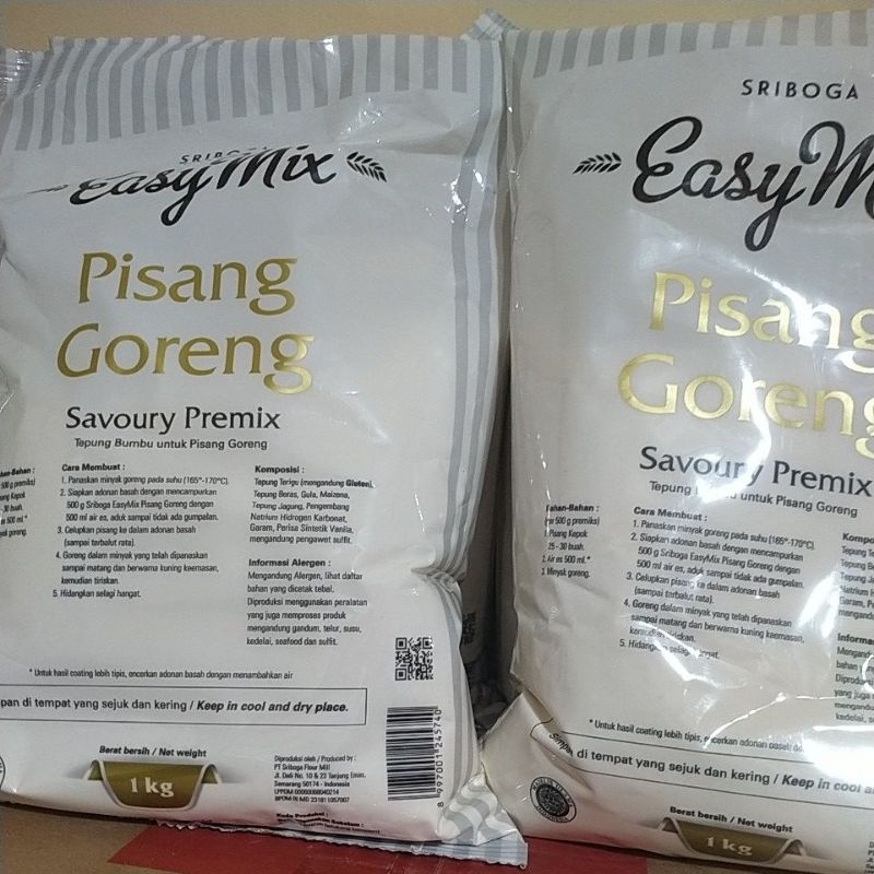 

Tepung Sriboga Easy Mix Pisang Goreng 10kg