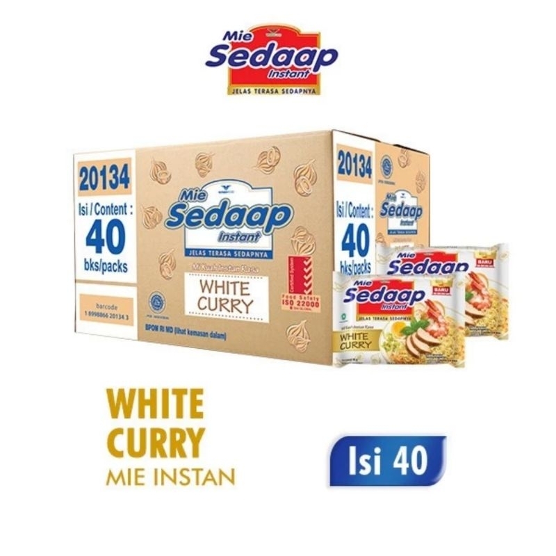 

Mie Sedaap Mie Instan White Curry 81g ( satu dus isi 40 bungkus )