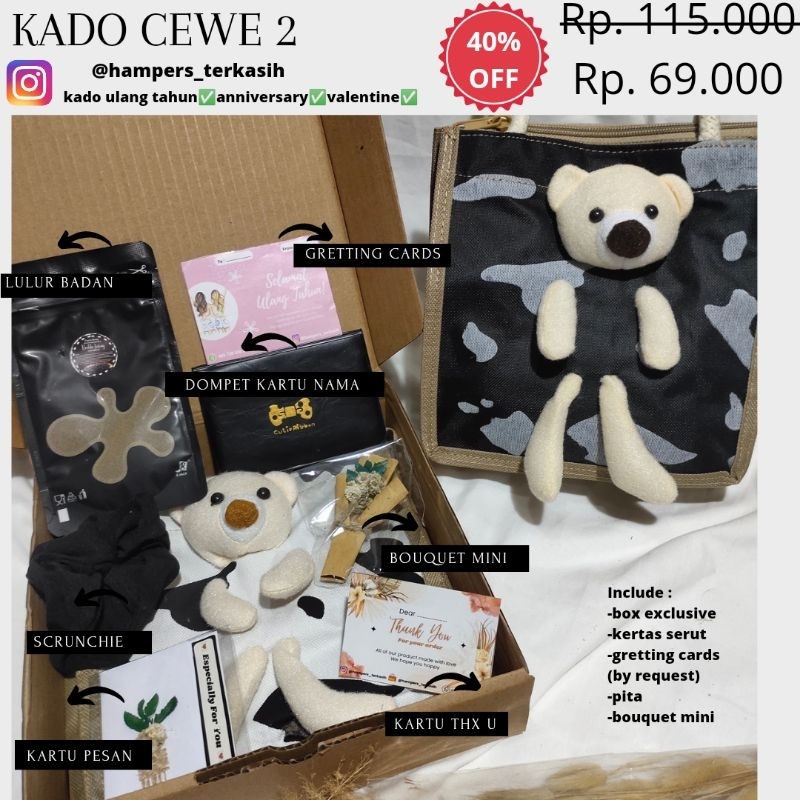 

HAMPERS KADO ULANG TAHUN CEWE