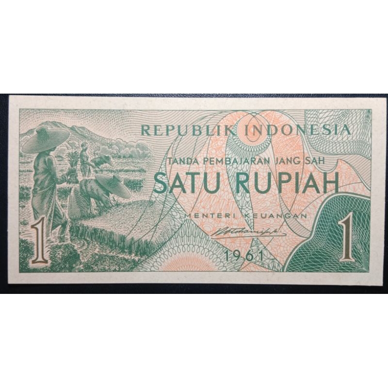 UANGKUNO 1 RUPIAH SANDANGPANGAN THN 1961