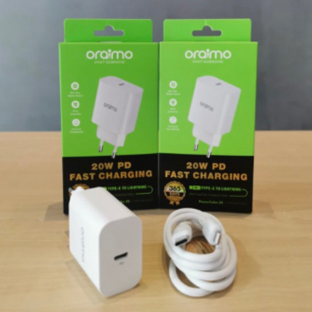 charger ORAIMO C TO IPHONE 20w PD BEST QUALITY