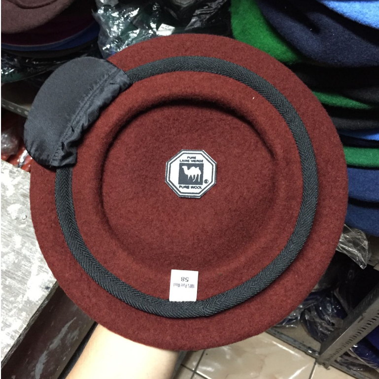 Baret Taruna AKPOL Camel Asli Logo Onta Hitam