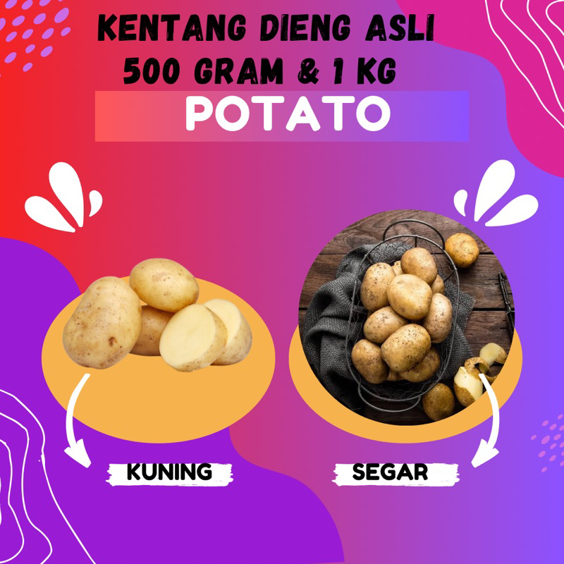 

KENTANG DIENG SEGAR 500GR & 1KG