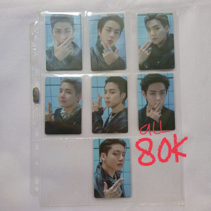 pc photocard official bts album proof standard photocard set a ot7 rm namjoon seokjin jin yoongi sug