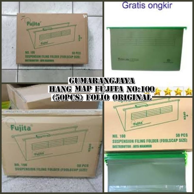 

MAP GANTUNG FUJITA NO:100(50PCS) FOLIO ORIGINAL NEW