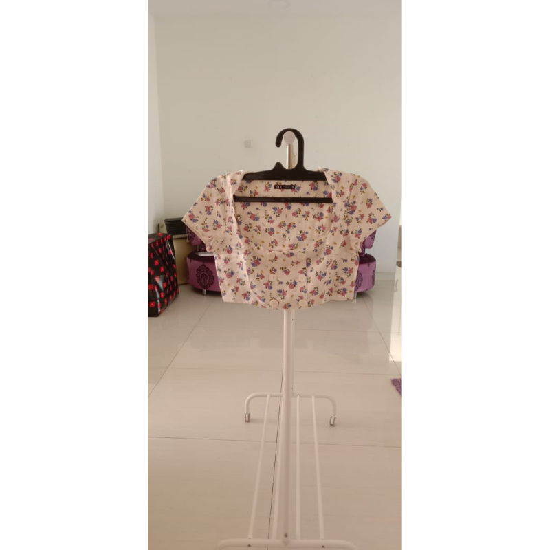 preloved zara set white flower