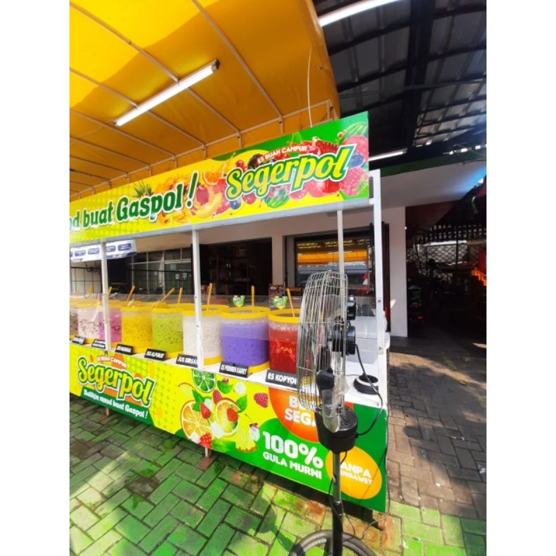 Tabung Auqarium Es buah Acrylic 50 Liter D40 Tinggi 45cm Wadah Minuman Akrilik