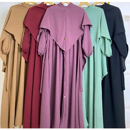 Gamis Syari Azzahra Kancing