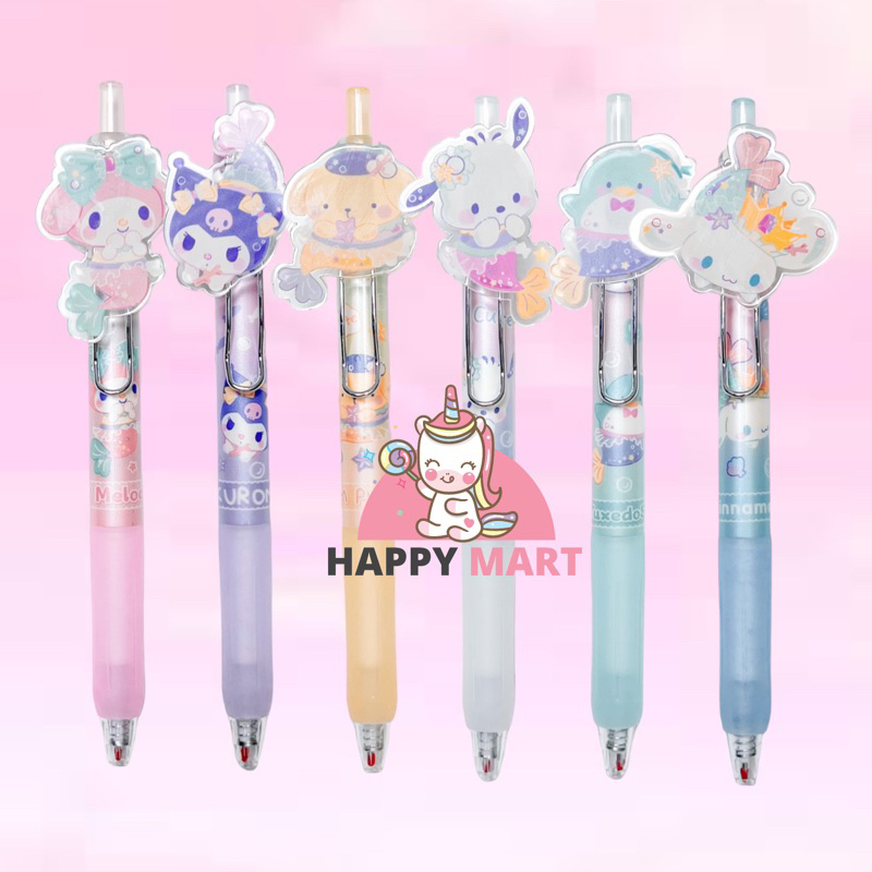 

Pulpen sanrio X mermaid kuromi / melody / cinnamoroll