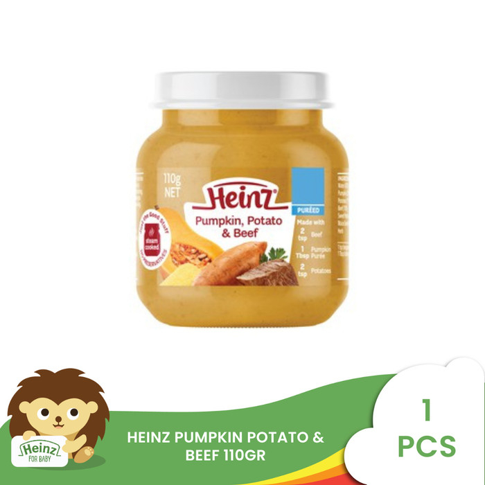 HEINZ Pumpkin Potato & Beef 110Gr Bubur Bayi
