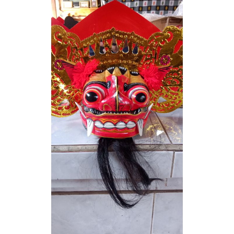 barong ket punggalan kepala barong mainan anak barong bali Medium