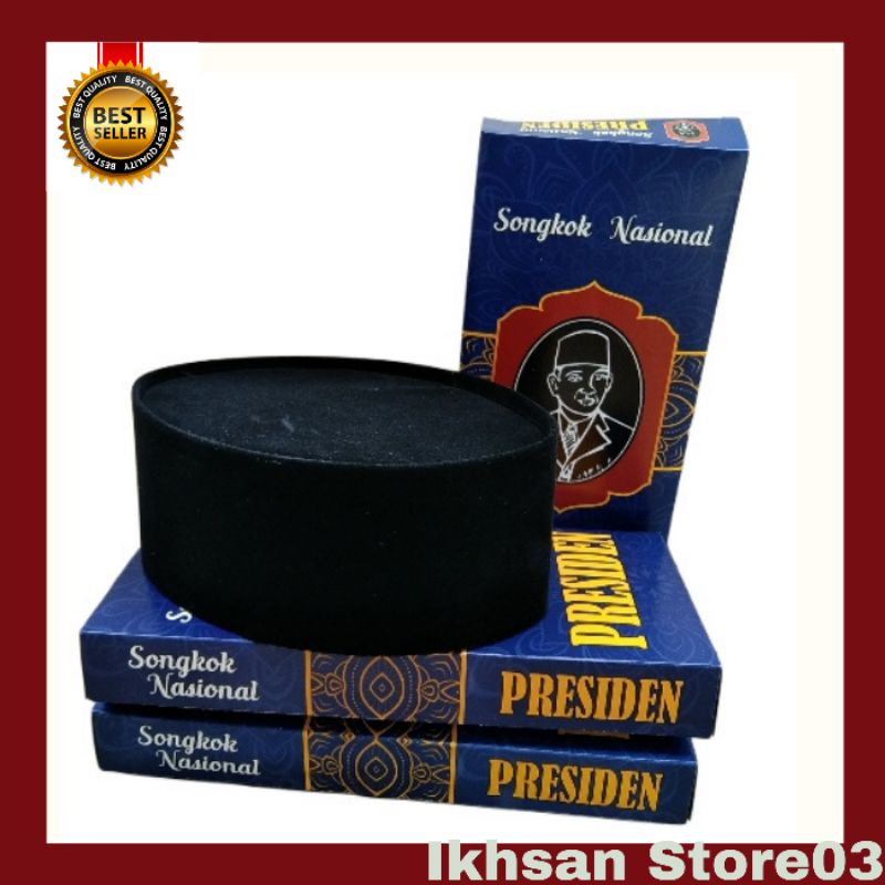 SONGKOK / PECI NASIONAL HITAM POLOS NON AC NO. 5