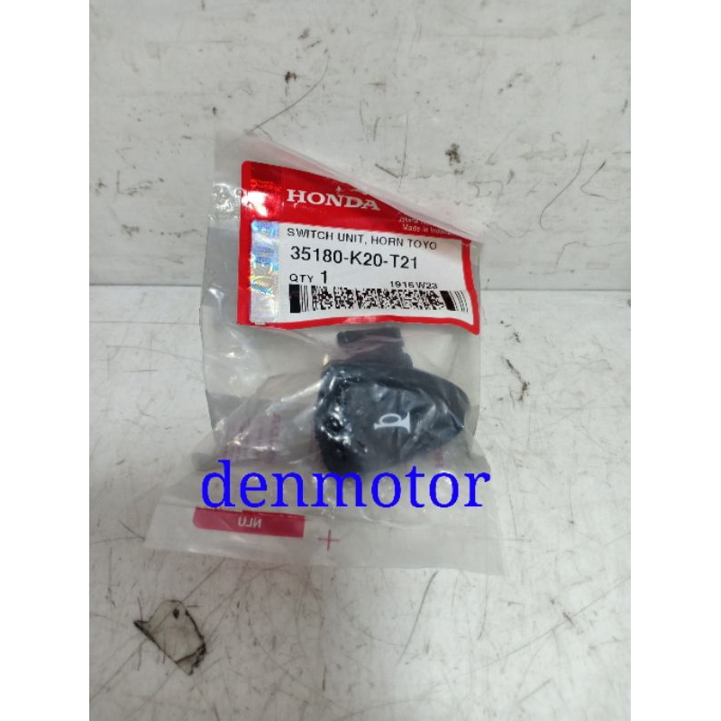 TOMBOL KLAKSON BEAT FI/BEAT ESP/BEAT POP/REVO FI/SCOOPY FI ESP/VARIO 150/PCX 150/SUPRA X 125 FI 2014