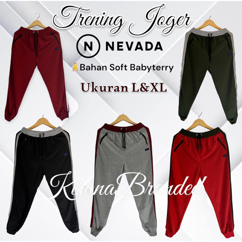 Trening Joger Nevada/Trening pria dan wanita/Celan panjang olahraga