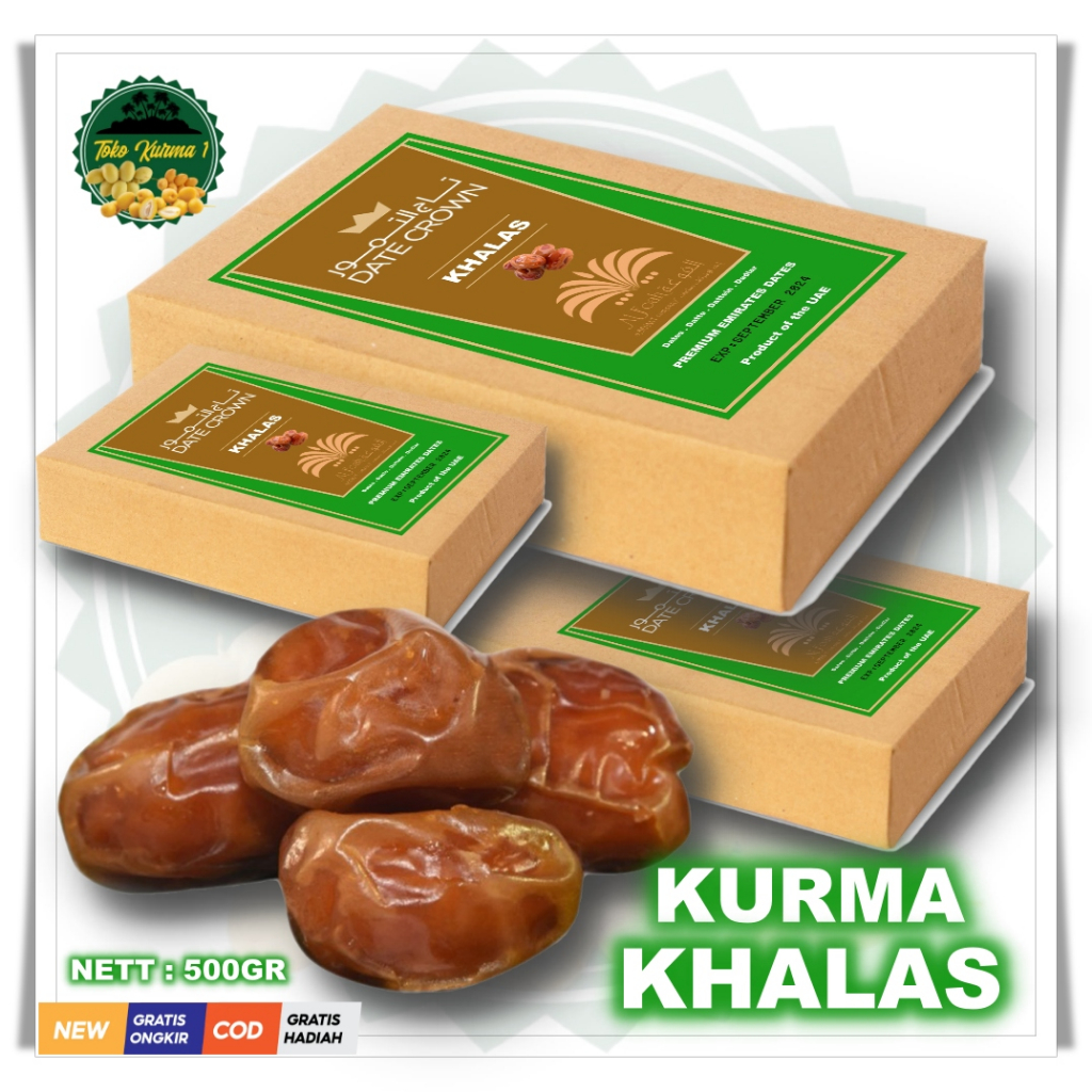 

KURMA DATE CROWN KHALAS ORIGINAL 500GR