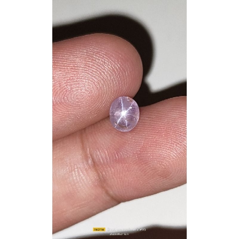 Natural light purple star sapphire srilangka 1.00cts