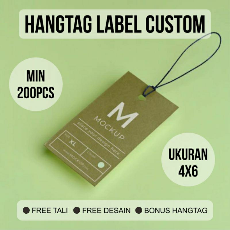 

HANGTAG LABEL MURAH BERKUALITAS UKURAN 4x6