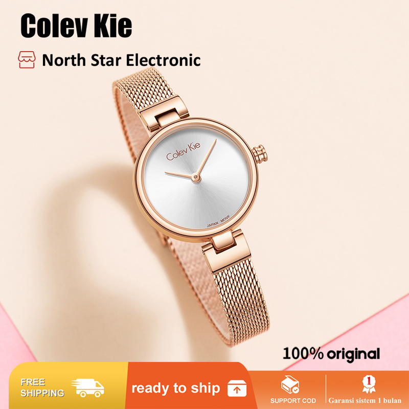 Colev Kie 8009 Jam tangan kuarsa ultra tipis Jam tangan wanita