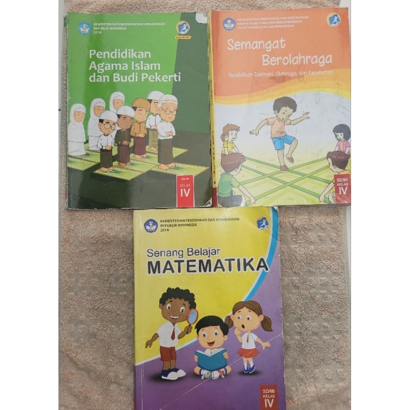 

Preloved Buku Paket Kelas 4 IV SD PAI BP PJOK Matematika