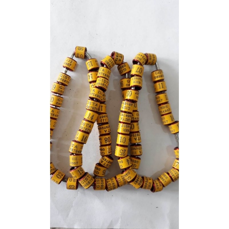 Ring burung murai powder coating/pesan nama