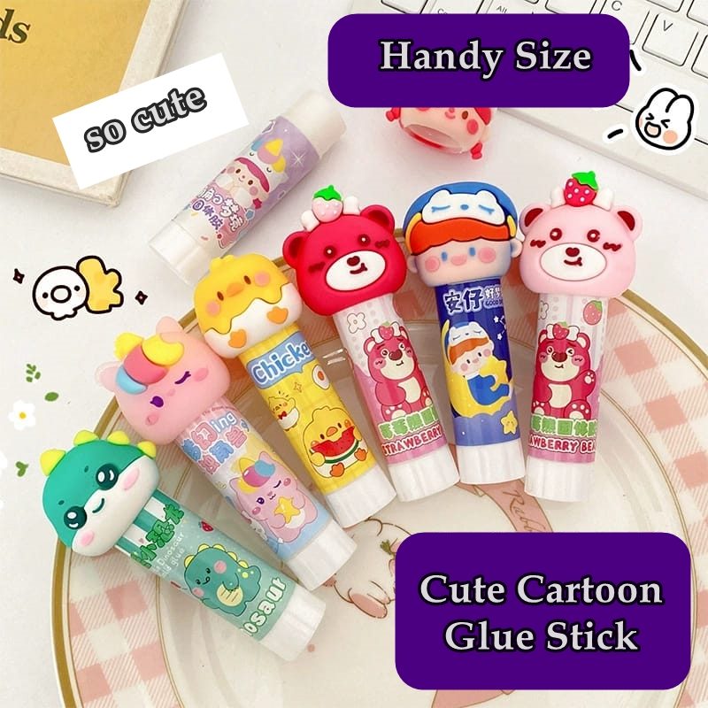 

[ORGM] Alat Tulis Kantor Perlengkapan Sekolah Glue Stick Lem Stik Karakter Lucu