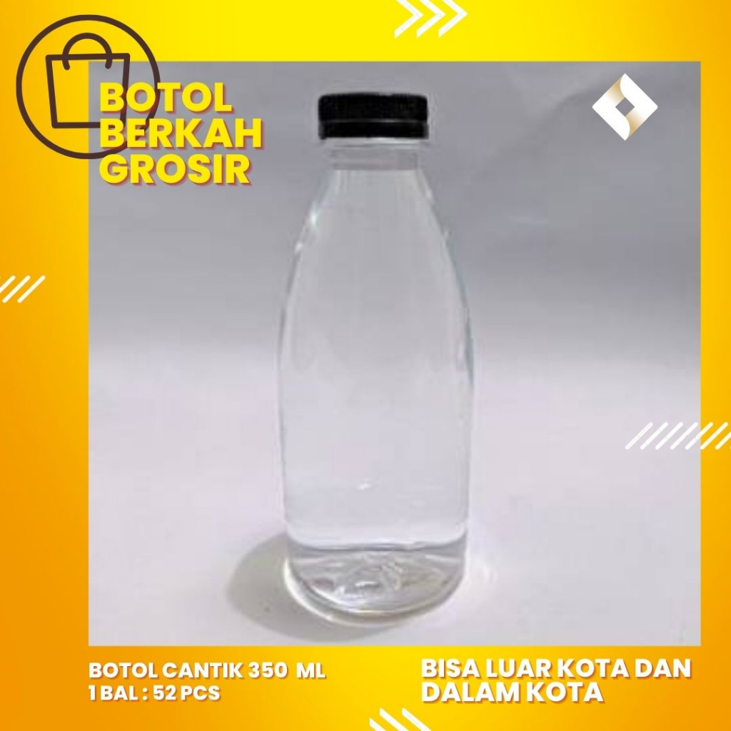 Botol plastik 350 ml / botol cantik 350 ml