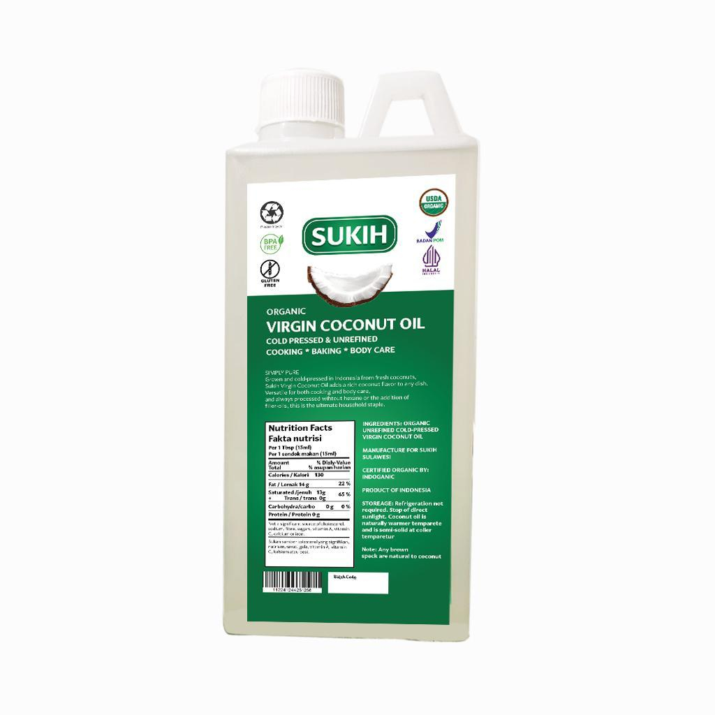 

VCO Sukih Virgin Coconut Oil (Minyak Kelapa Murni) 100% BPOM ORGANIC
