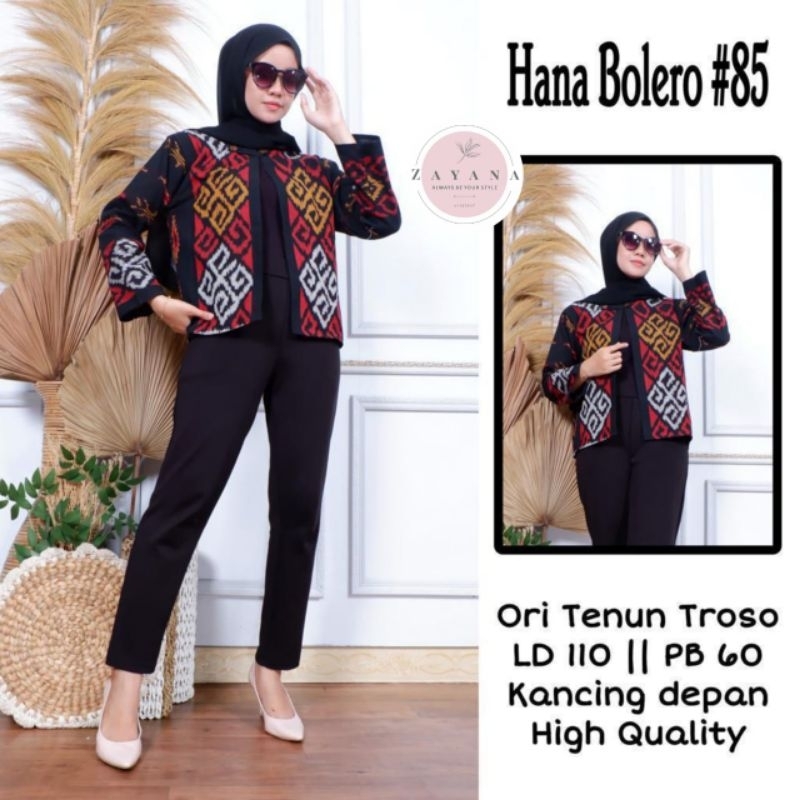 HANA BOLERO/ VEST CARDI TENUN PREMIUM ORI ZAYANA
