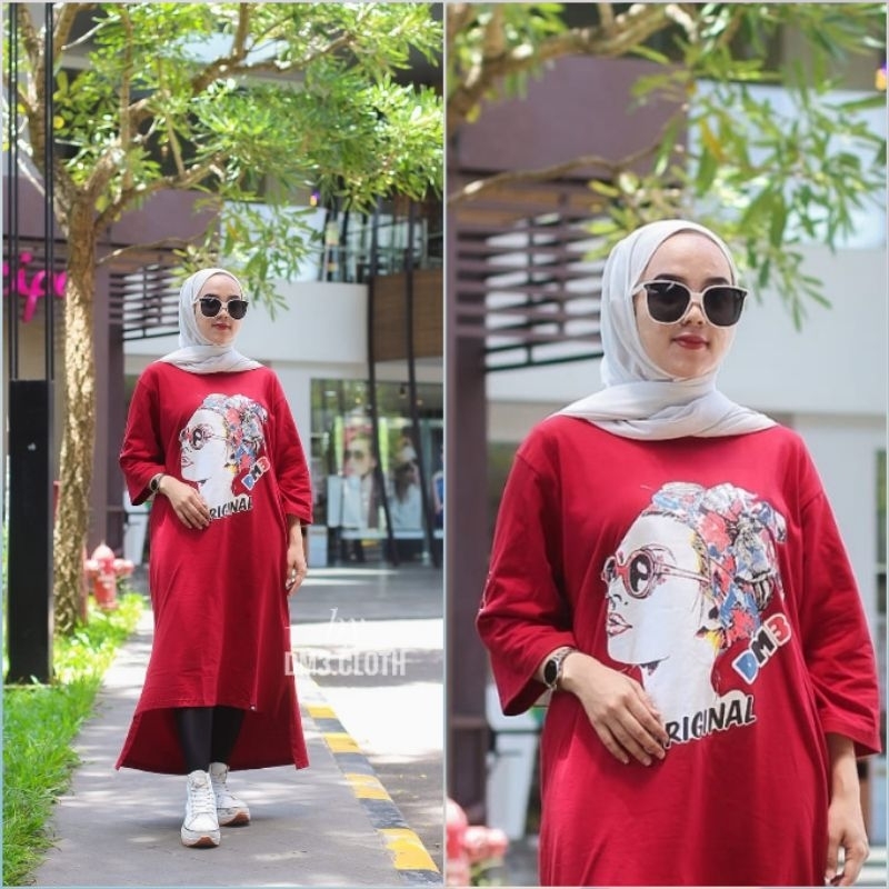 MIDI DRESS DM3.CLOTH panjang belakang