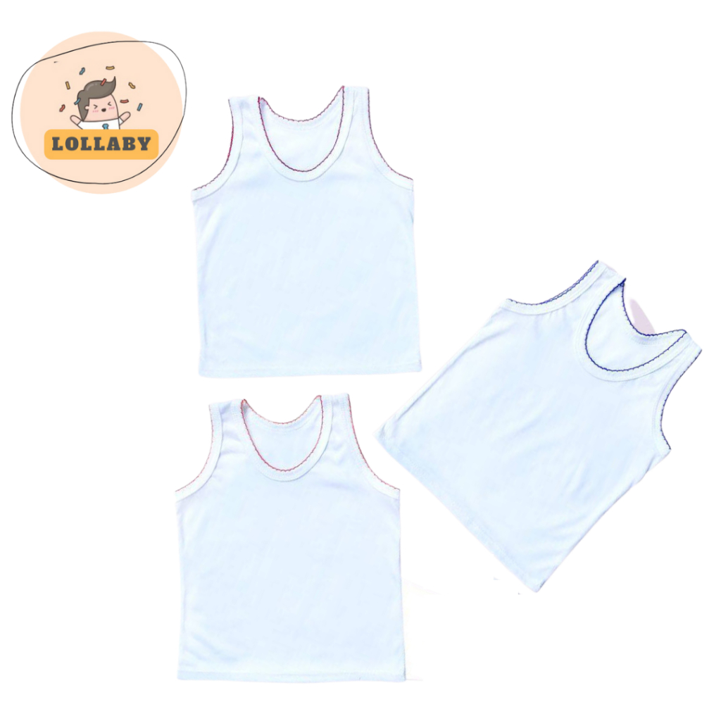 LOLLABY - 3 pcs Kaos Singlet Piko Polos ( SNI )