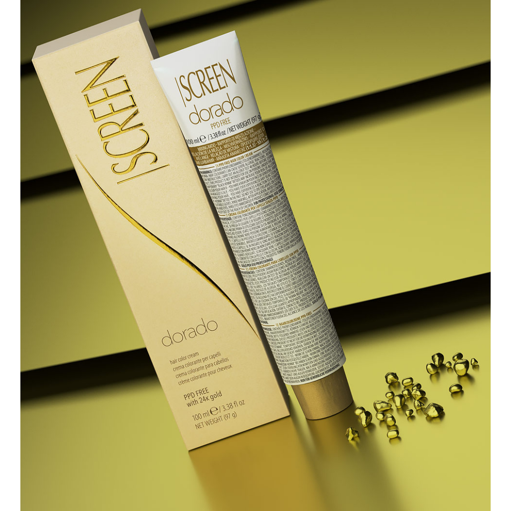 Aster Kosmetik Inaura Screen Dorado Hair Color Cream 100ml