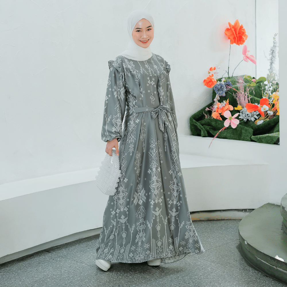 Gamis Dress Muslim Wanita Terbaru Busui Jumbo Size S - 3XL SHIRINZEIN Thalia-1