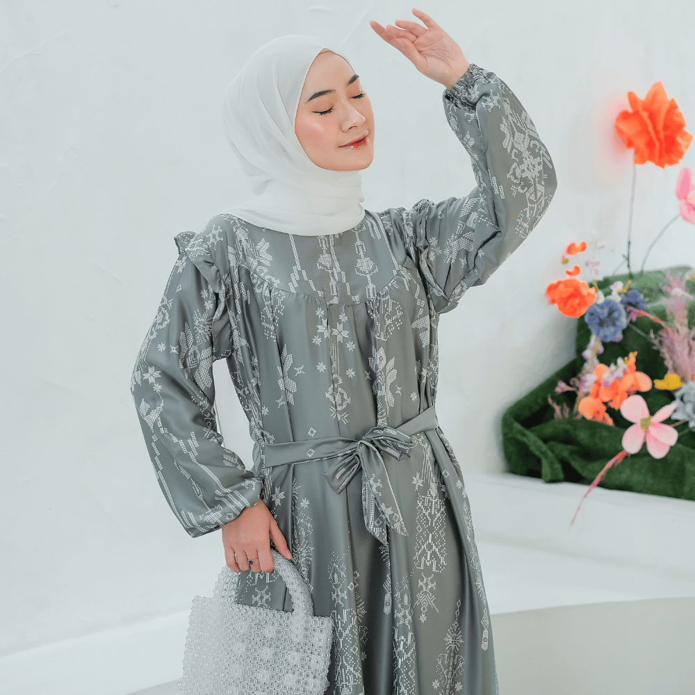 Gamis Dress Muslim Wanita Terbaru Busui Jumbo Size S - 3XL SHIRINZEIN Thalia-4