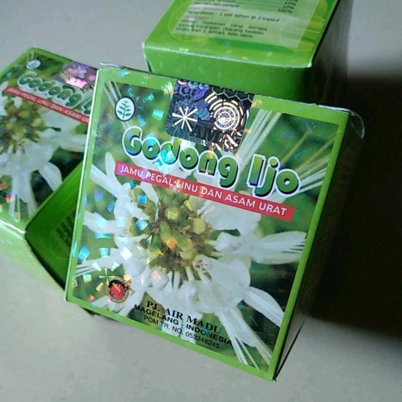 ⭐⭐⭐⭐⭐Godong Ijo Kapsul Original 100% | Jamu Pegelinu dan Asam Urat Ampuh - 1 Box