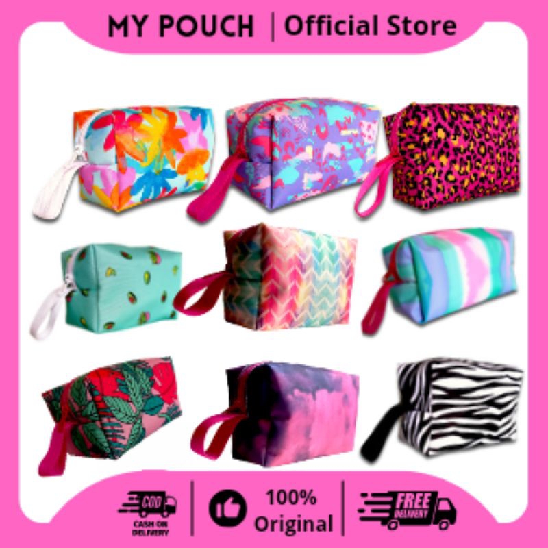 [My pouch] Pouch Makeup besar - Tas Traveling - Dompet Wanita