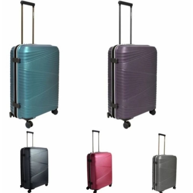 Koper Luggo wave 28 inch Tsa lock Pp hardcase roda putar