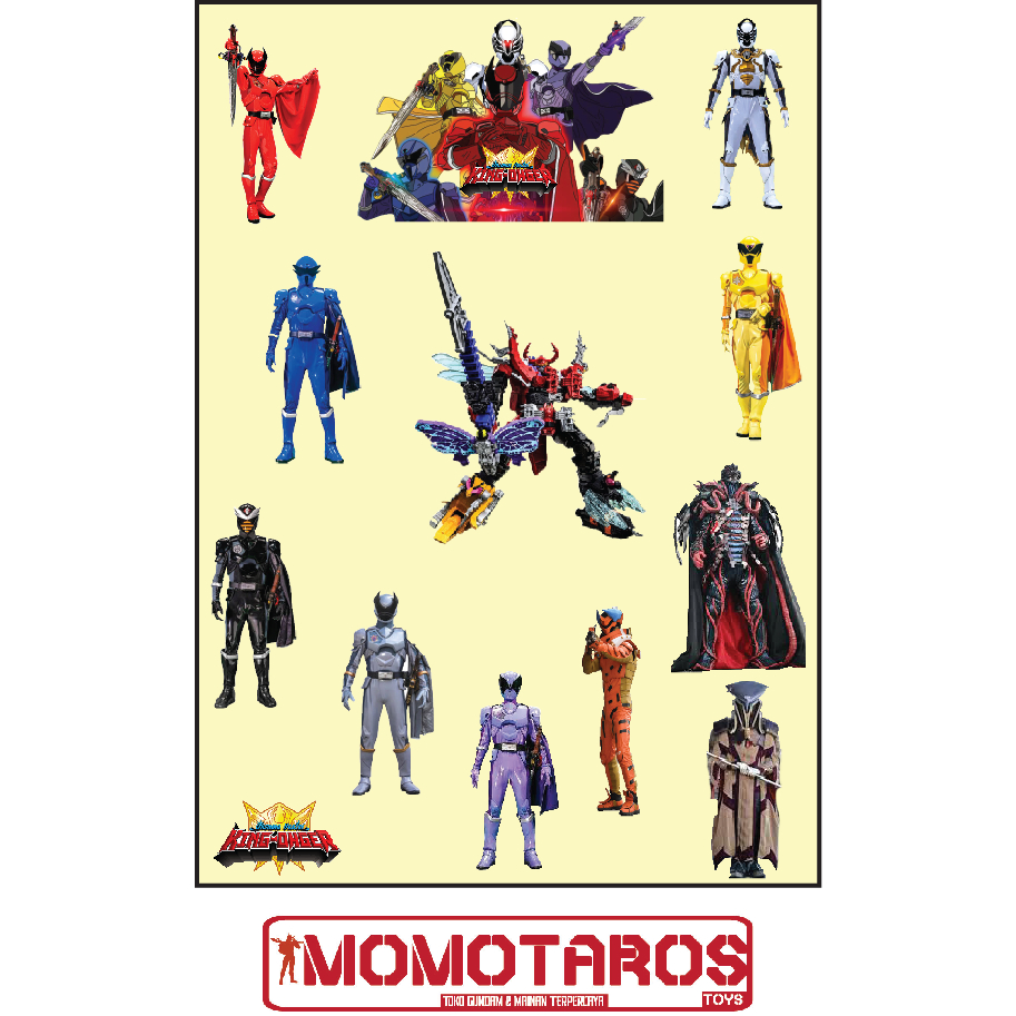 

Sticker murah anti air Sentai Kingohnger 1 pc