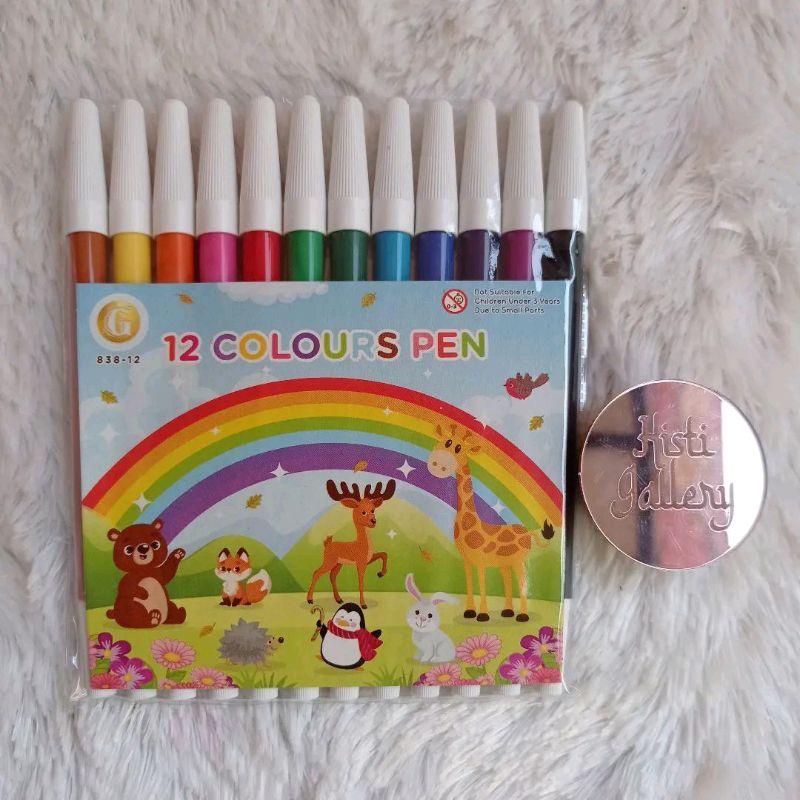 

Spidol 12 Warna Fancy