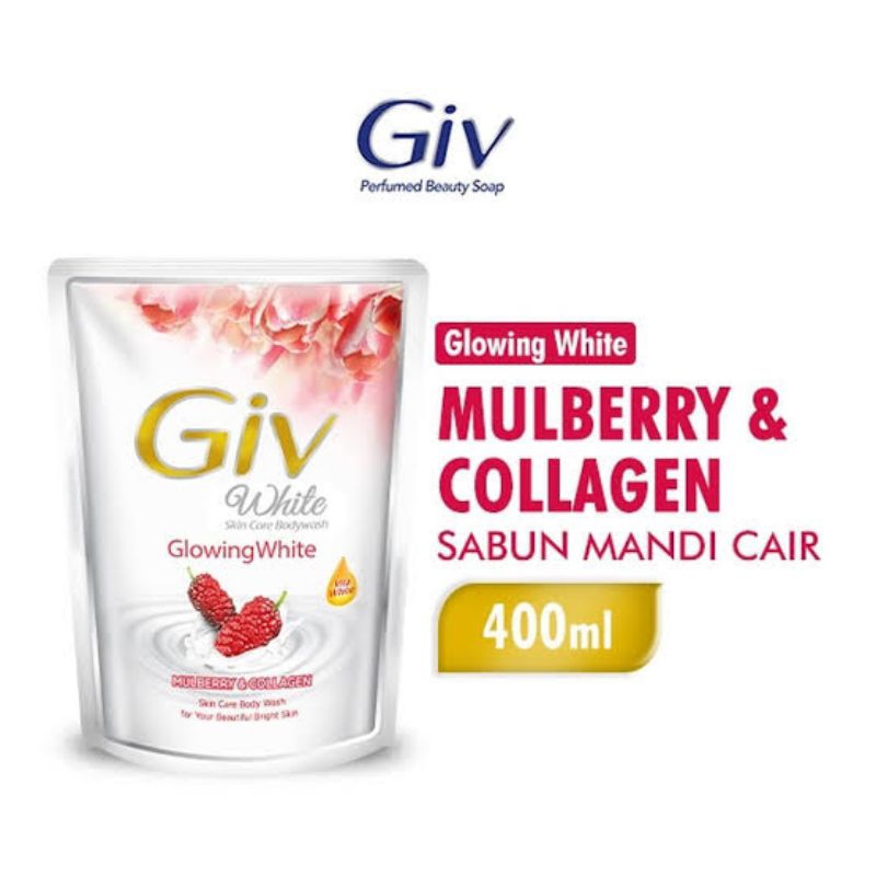 giv body wash 400 ml, sabun mandi cair giv, mulbery, white flower vanilla, hijab tin& zaitun