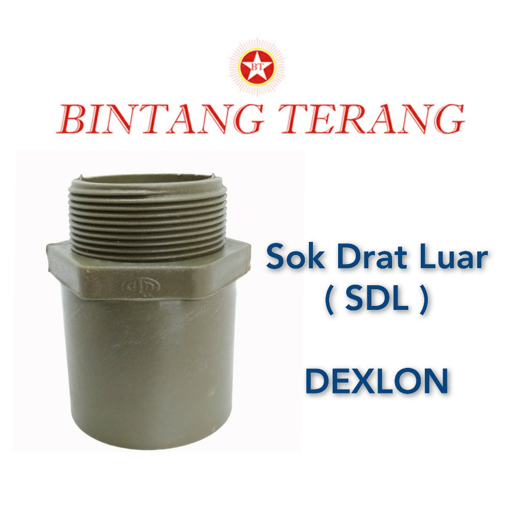 Sok Drat Luar 1" Dexlon / SDL " Dexlon / Soket drat luar 1"