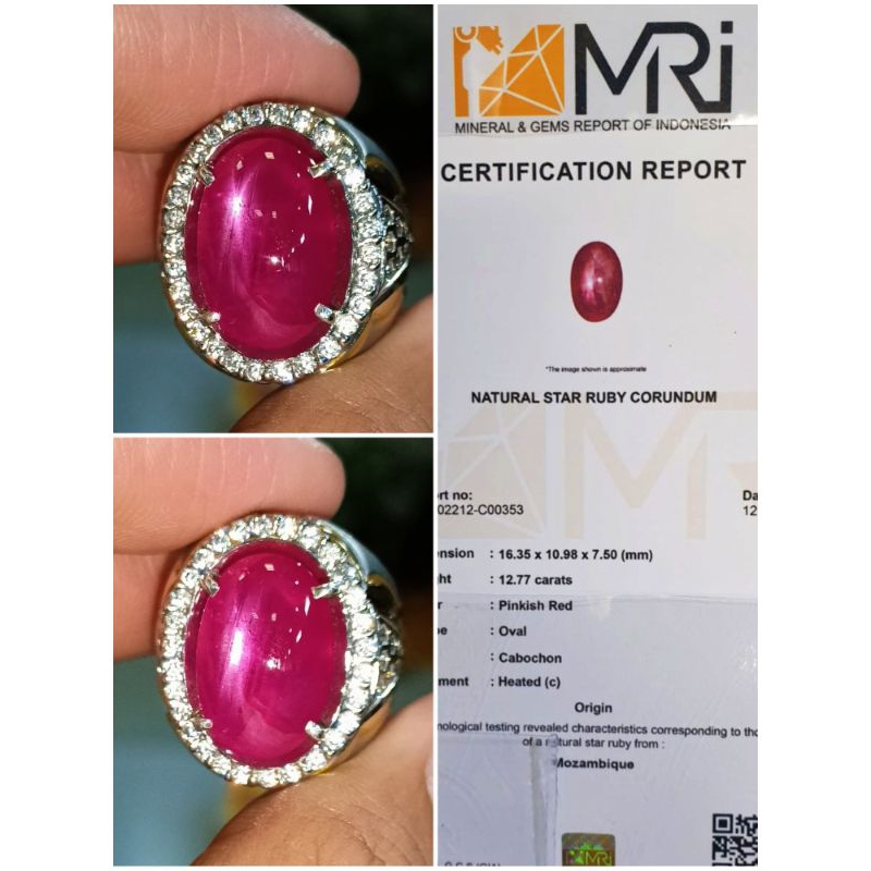 natural Ruby sertifikat