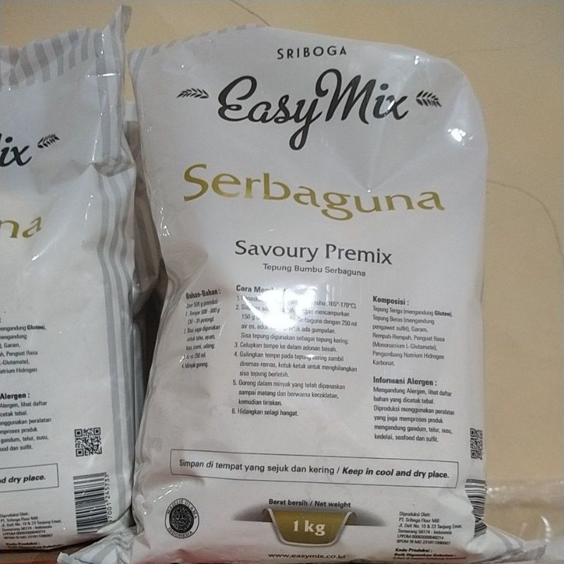 

Tepung Sriboga Easy Mix Serbaguna 10 kg