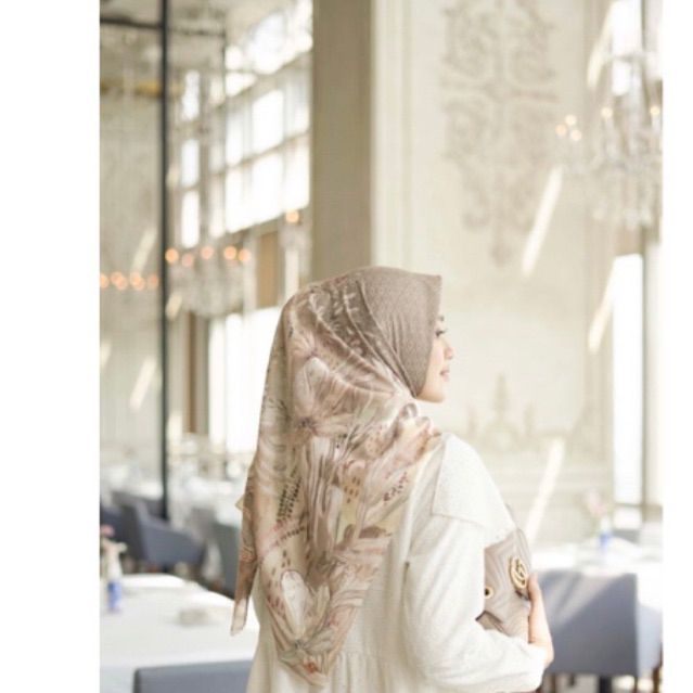 PRELOVED Bohemian Scarf-Romantic Khakibrown by Vanilla Hijab