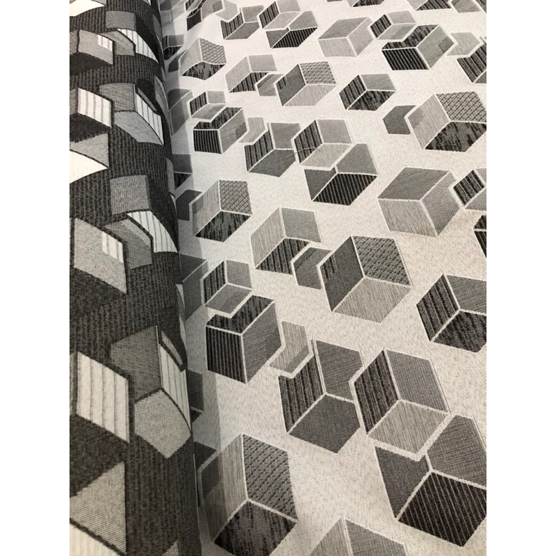 KAIN SOFA MINIMALIS MOTIF KOTAK / KAIN KURSI SOFA METERAN / KAIN SOFA MERAH / BAHAN JOK KURSI