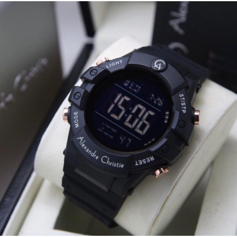 Jam Tangan Alexandre Christie Pria AC 9387 Digital