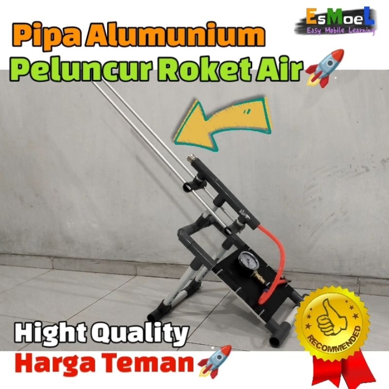 Pipa Alumunium || Besi Pelurus Peluncur Roket Air (Sepasang)
