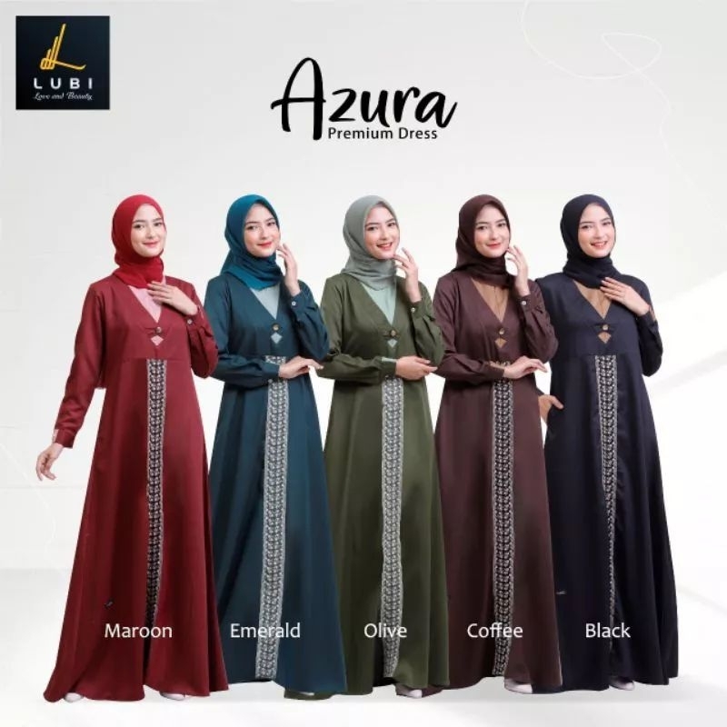 Gamis Azura by Lubi// Gamis Wanita Promo// Gamis Lubi