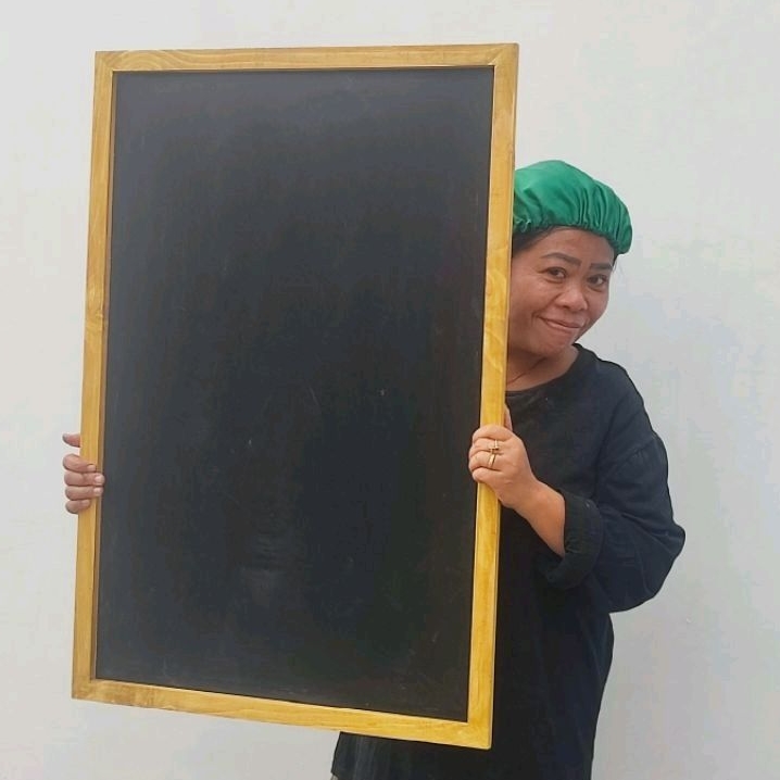 

Papan Tulis Kapur Blackboard Chalkboard Gantung Papan Nama Resto Cafe Papan Menu Ukuran Besar 60 x 90