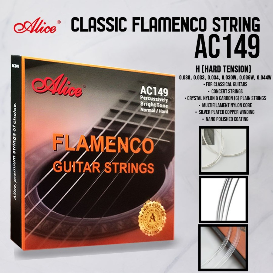 Senar Gitar Alice Classic Flamenco Nylon AC149